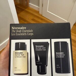 Men's Grooming Set - Black and Cream - Brand New, Sealed, Never Used.